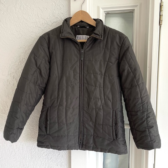 MARELLA Grey Quilted Zip Puffer Jacket - Picture 1 of 10